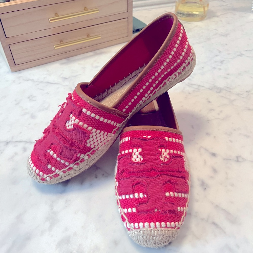 Brand new Tory Burch espadrille flats.